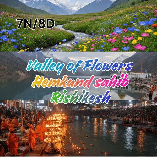 Valley of Flowers & Hemkund Sahib Trek Package with Rishikesh